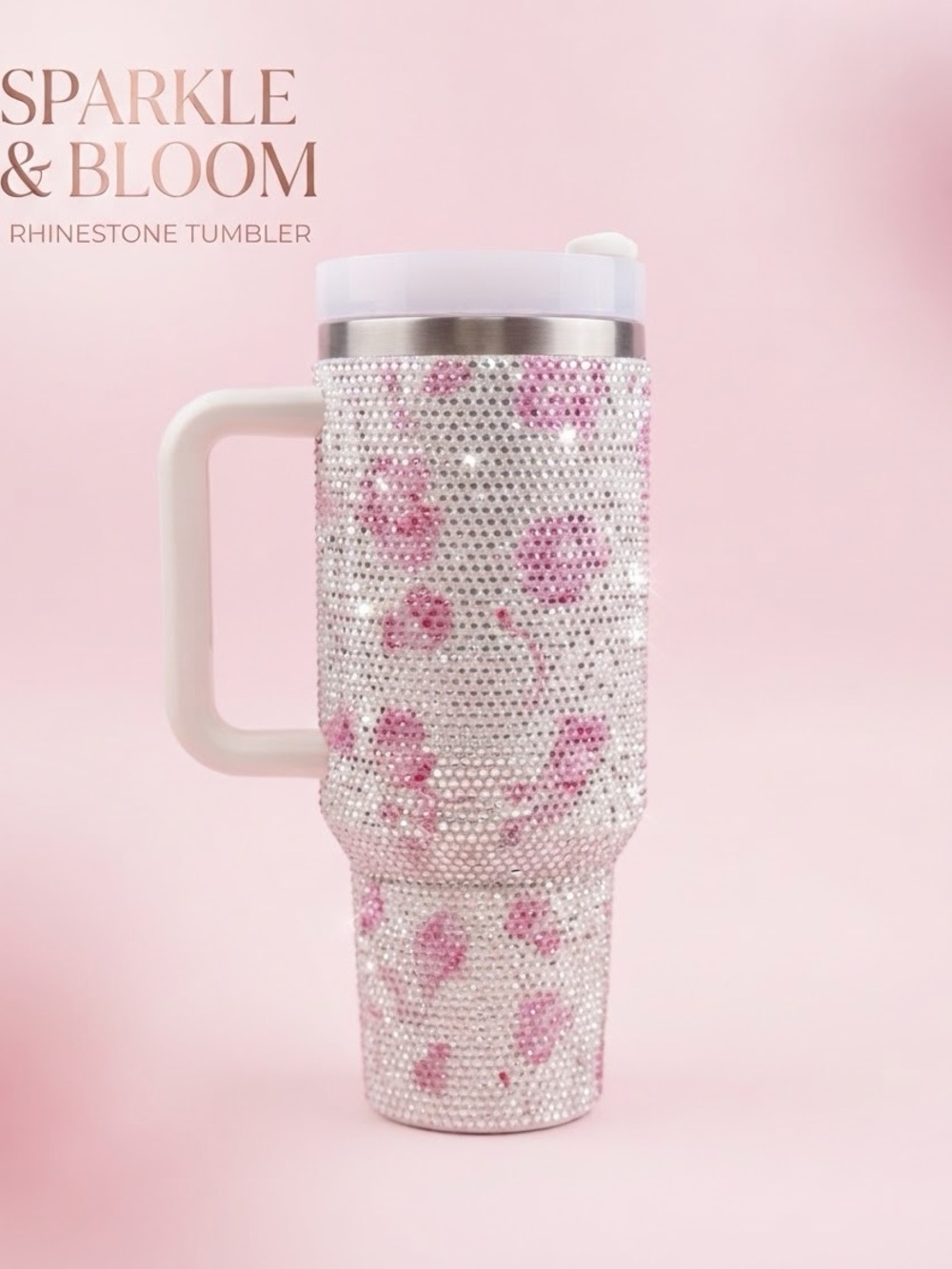 Rhinestone Pink Tumbler - 40oz
